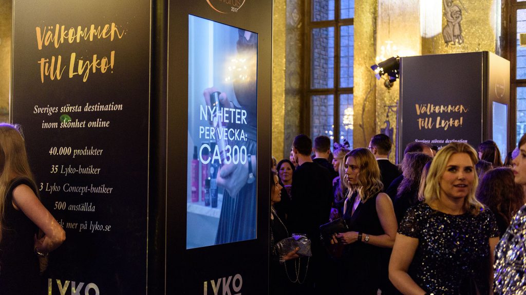 Adapt skapade en helhetslösning för SBCA Gala. Gyllene salen användes för montrar och sponsorer