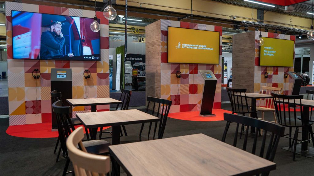 Fikabord i mässmonter